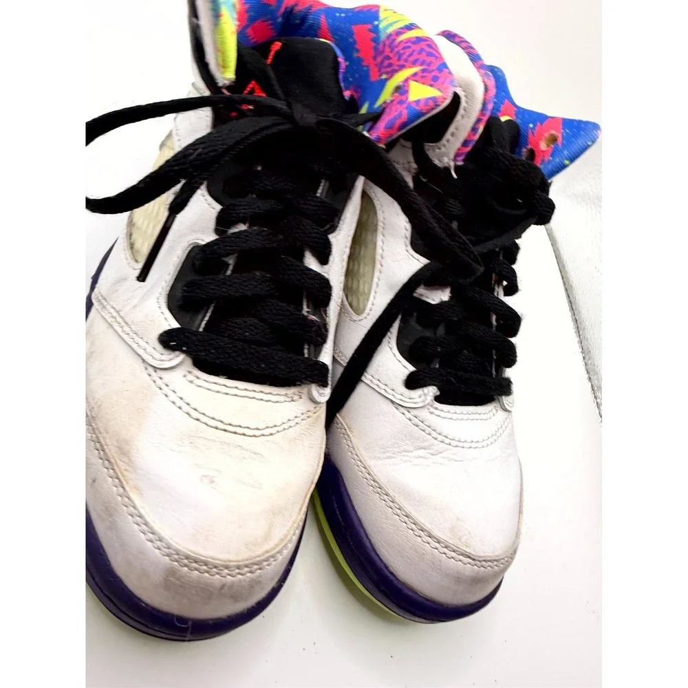 Air‎ Jordan 5 Retro PS Alternate Bel-Air DB3026-100 Kids 2 Sneaker White Leather